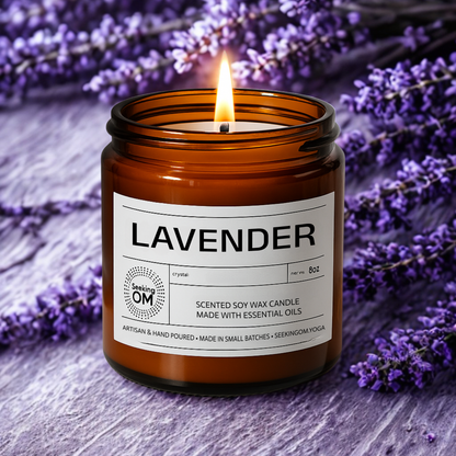 LAVENDER - 8oz - Soy Wax Candle