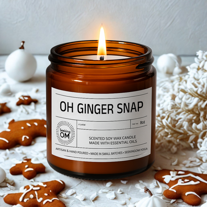 OH GINGER SNAP - 8oz - Soy Wax Candle
