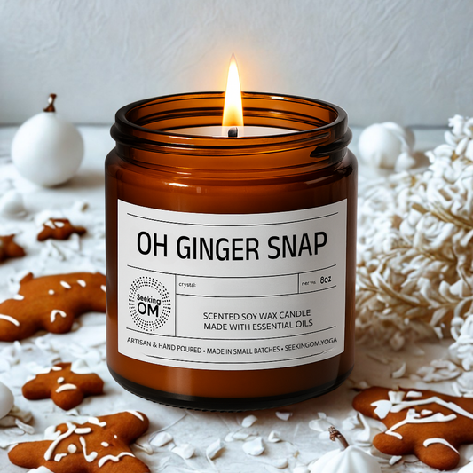OH GINGER SNAP - 8oz - Soy Wax Candle