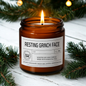 RESTING GRINCH FACE -  Candle